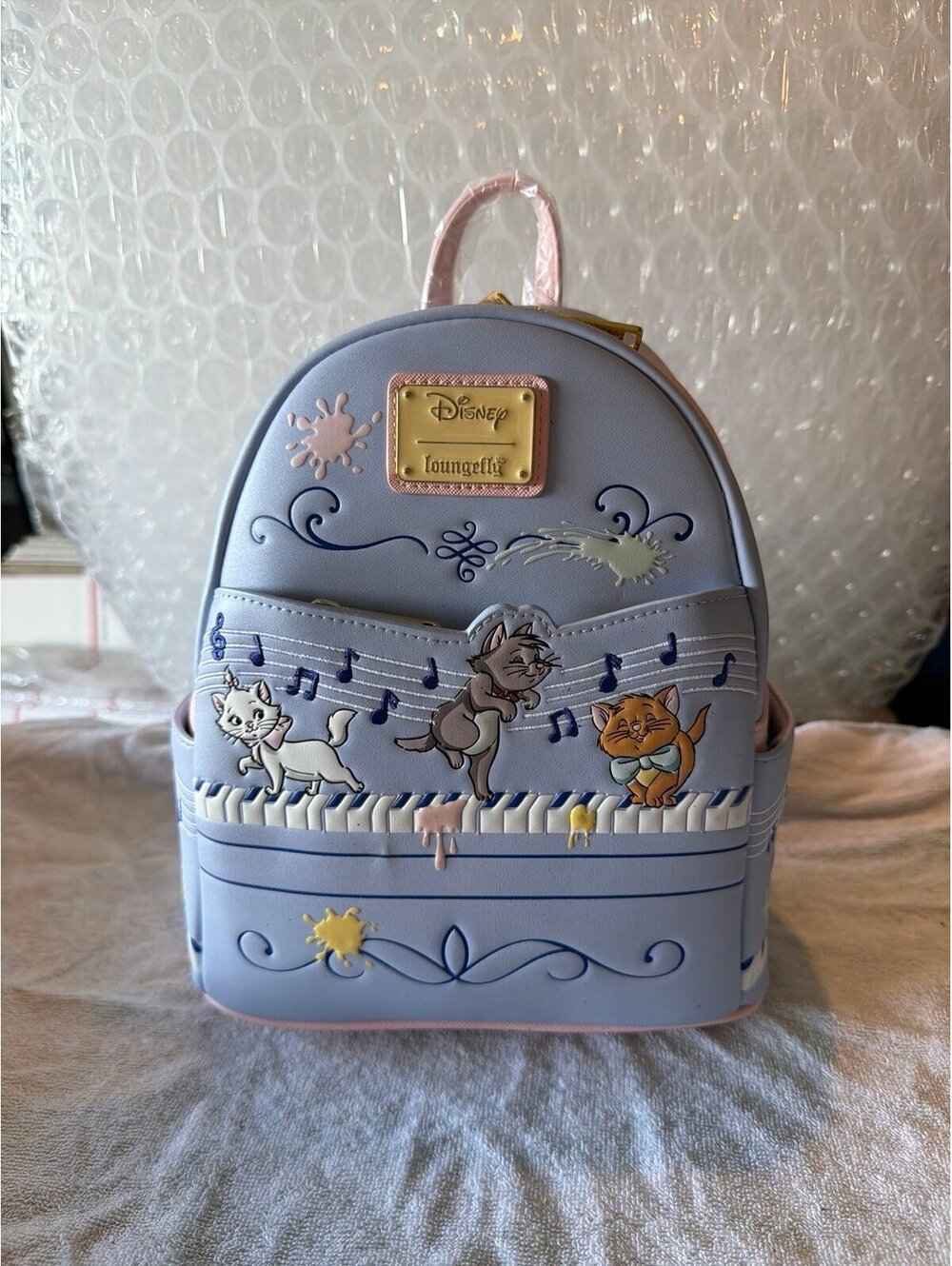 Loungefly Disney The Aristocats Kittens Piano Backpack NWT